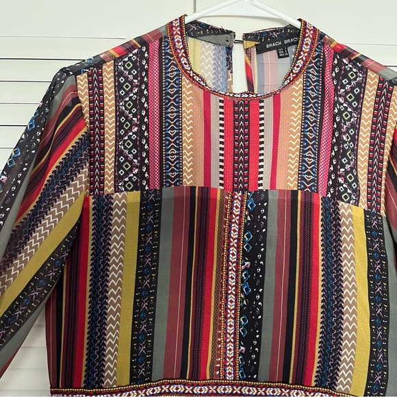 Colorful Layered Pom Pom Dress - Picture 4 of 9